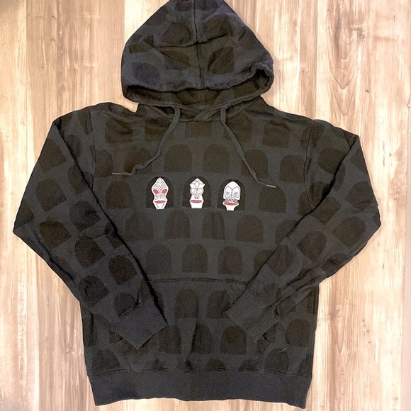 ❤️ Japanese Anime Hoodie Sweater in Black Size Small - Picture 1 of 6